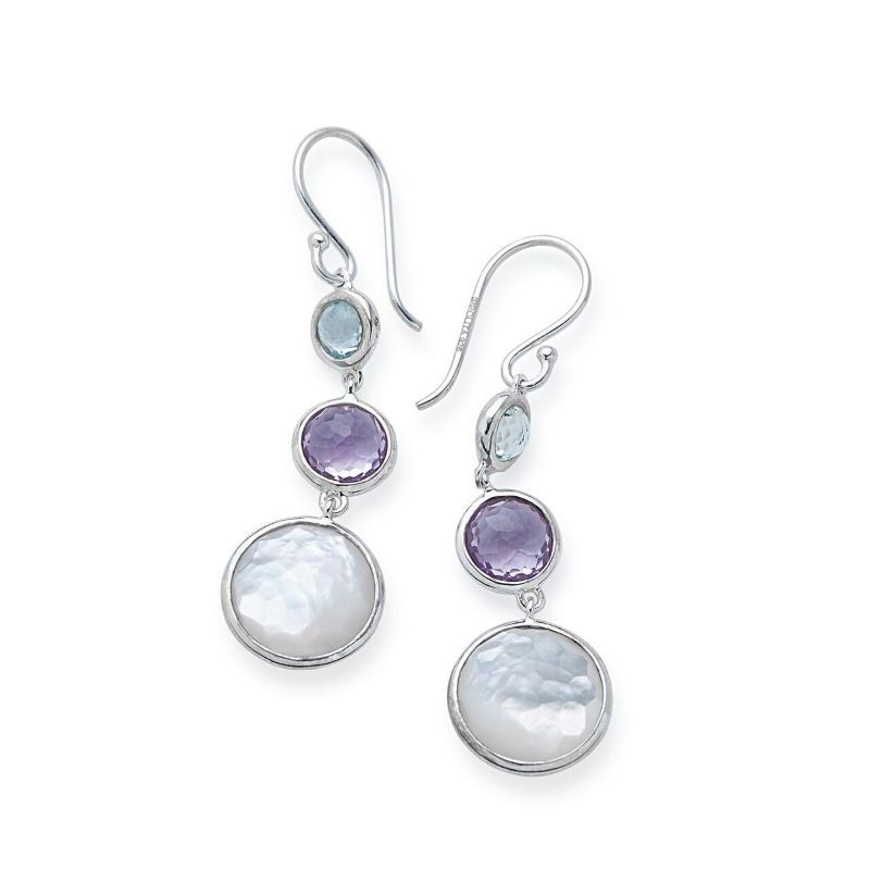 Silver Lollipop Lollitini Multi Bezel Earrings