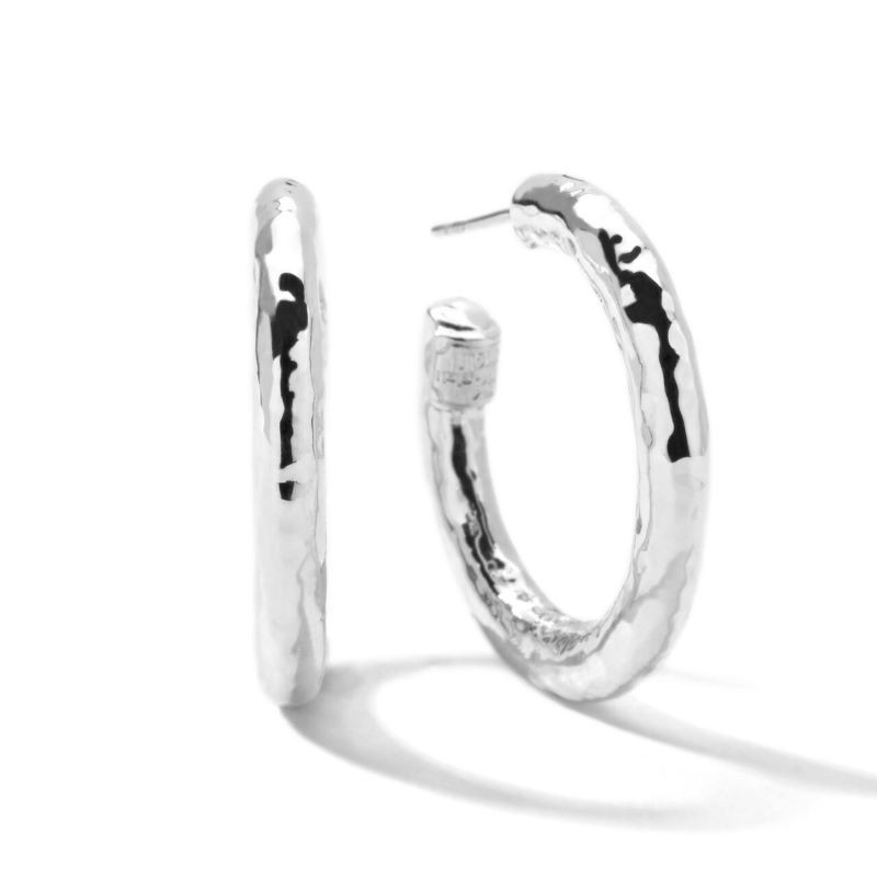 Sterling Silver Glamazon Hoop Earrings
