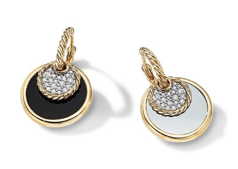 18k Yellow Gold Elements Convertible Drop Earrings