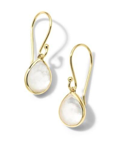 18k Yellow Gold Teardrop Earrings