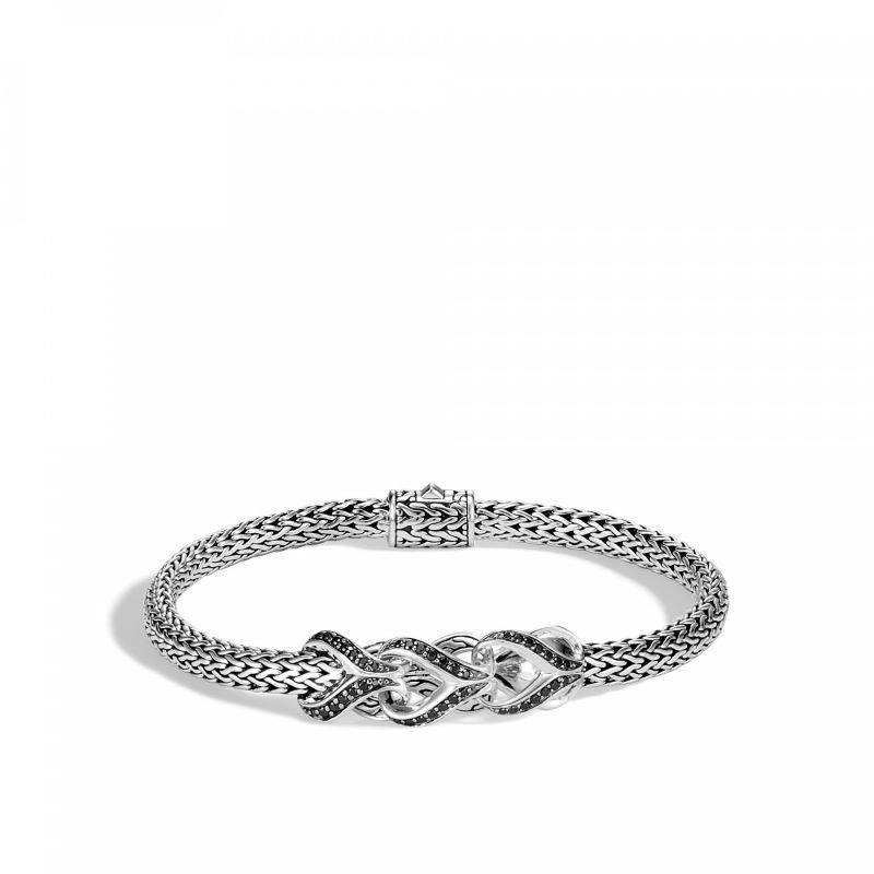 Silver Asil Small Sapphire Woven Bracelet