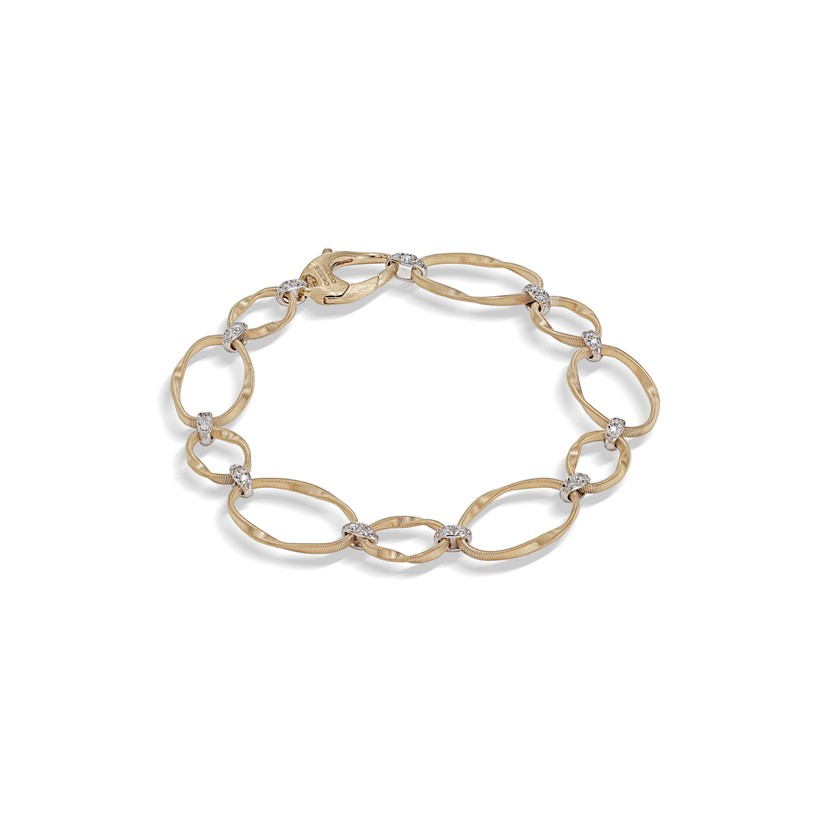 18k Two Tone Marrakech Onde Diamond Bracelet