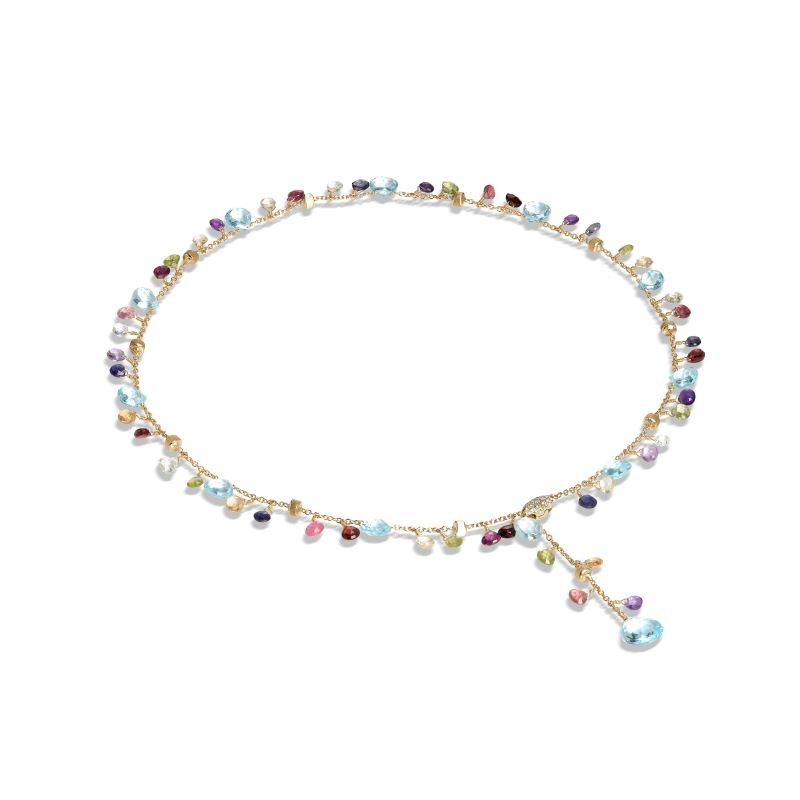 18k Yellow Gold Paradise Lariat Necklace