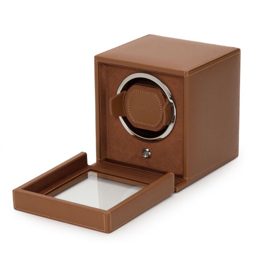 Cognac Cub Single Watch Winder