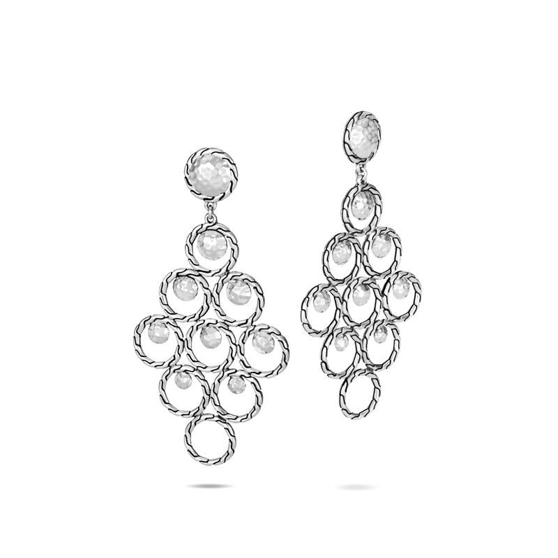 Sterling Silver Chandelier Drop Earrings