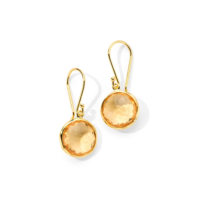 Mini Drop Earrings in 18K Gold