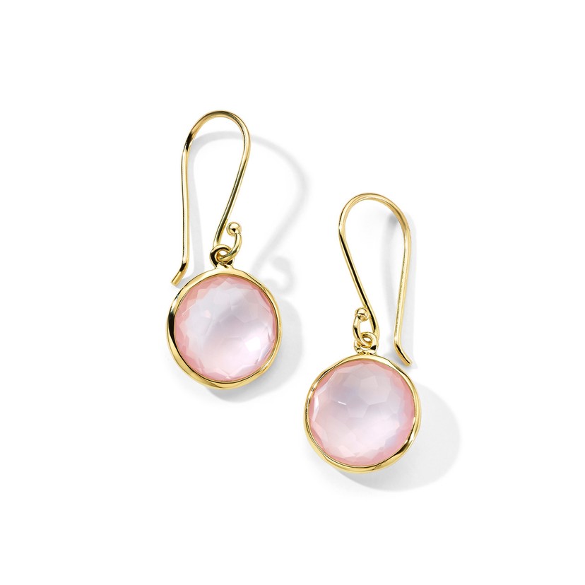 Mini Drop Earrings in 18K Gold