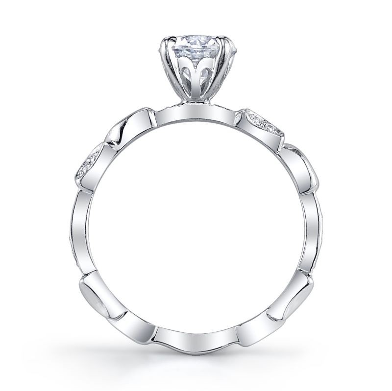 Lilly of the Valley Engagement Ring Mounting 