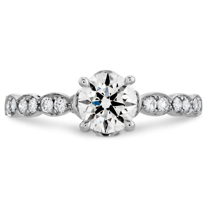 Lorelei Floral Diamond Engagement Ring Mounting