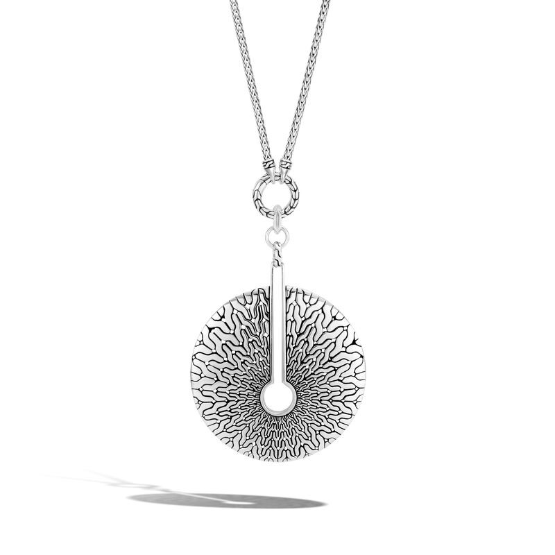 Sterling Silver Mandala Pendant Necklace