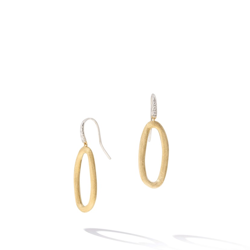 18k Two Tone Jaipur Drop Earrings
