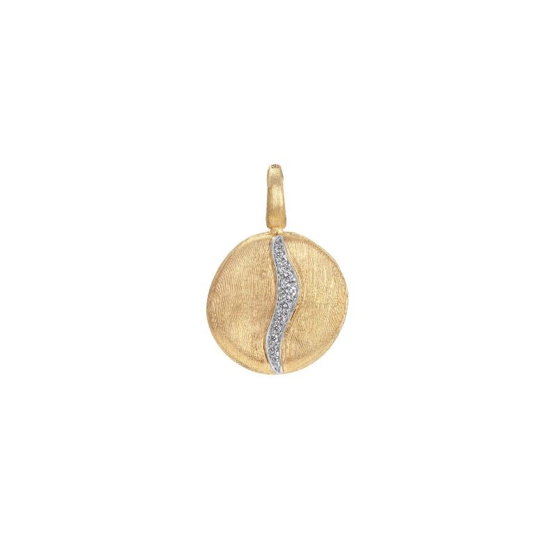 18k Two Tone Jaipur Diamond Pendant