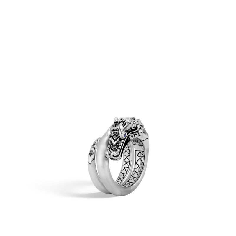 Sterling Silver Legends Naga Dragon Ring