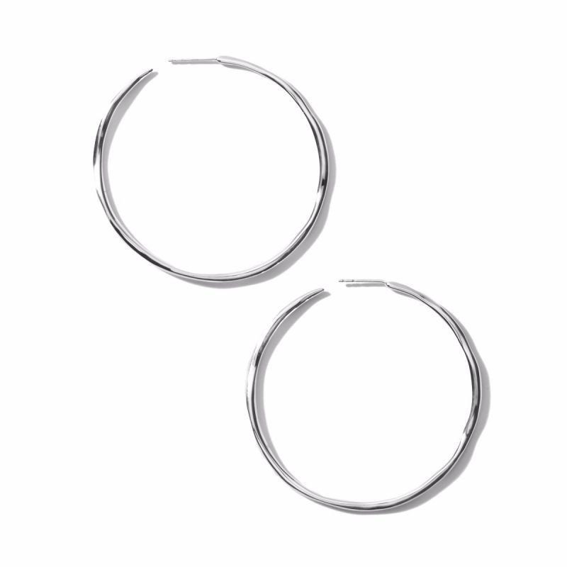 Classico Thin Wavy Hoops