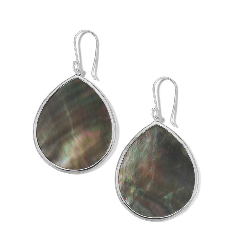Silver Ondine Large Teardrop Earrings