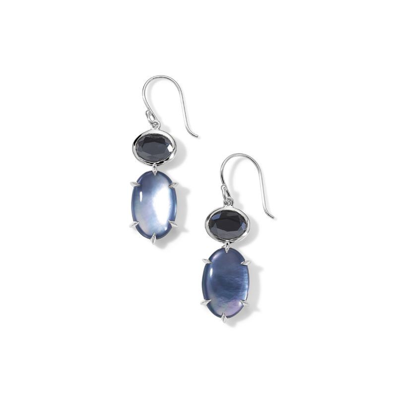 Silver Rock Candy Luce 2 Stone Drop Earrings