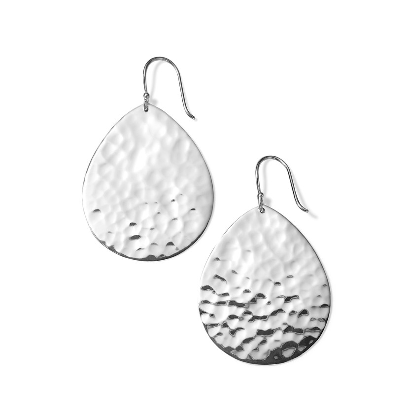Crinkle Teardrop Earrings