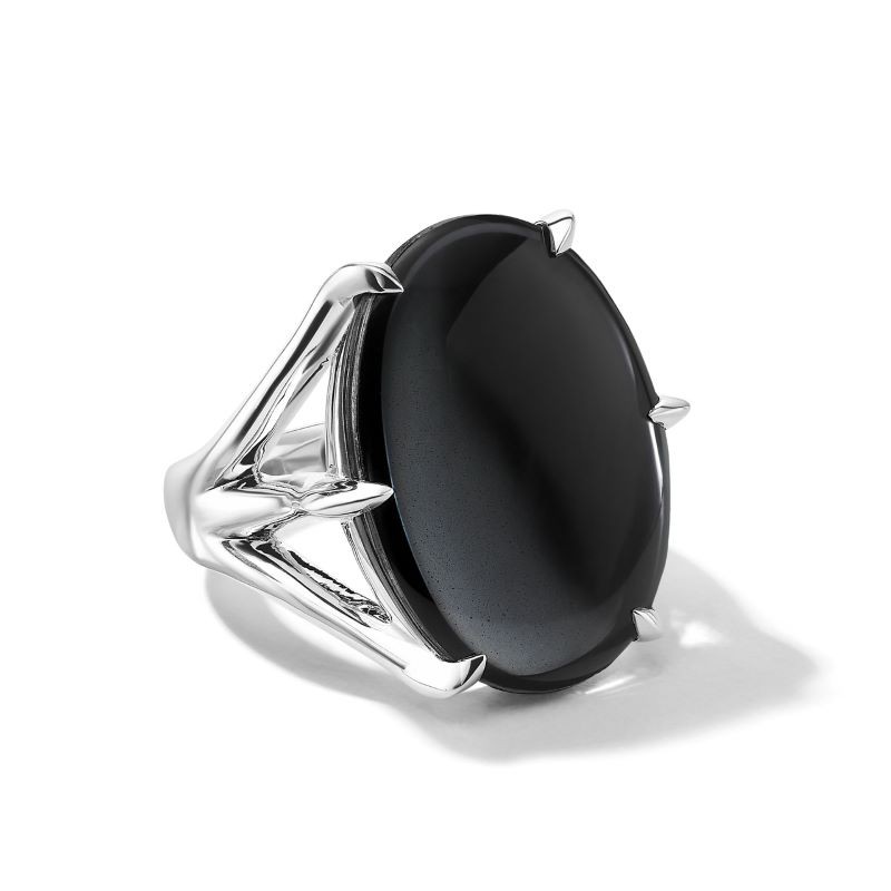 Sterling Silver Oval Stone Ring