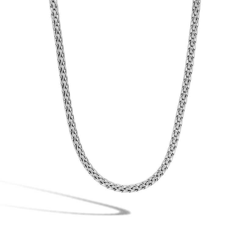 Silver Mini Oval Chain Necklace