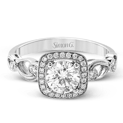 Cushion Engagement Ring Mounting