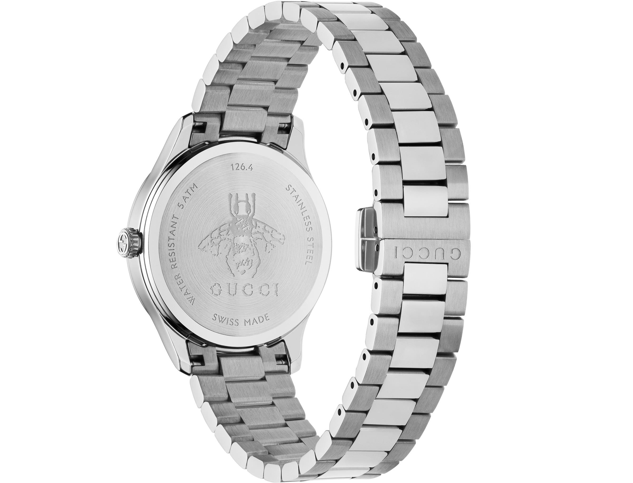 Sterling Silver G-Timeless Bee Motif Watch