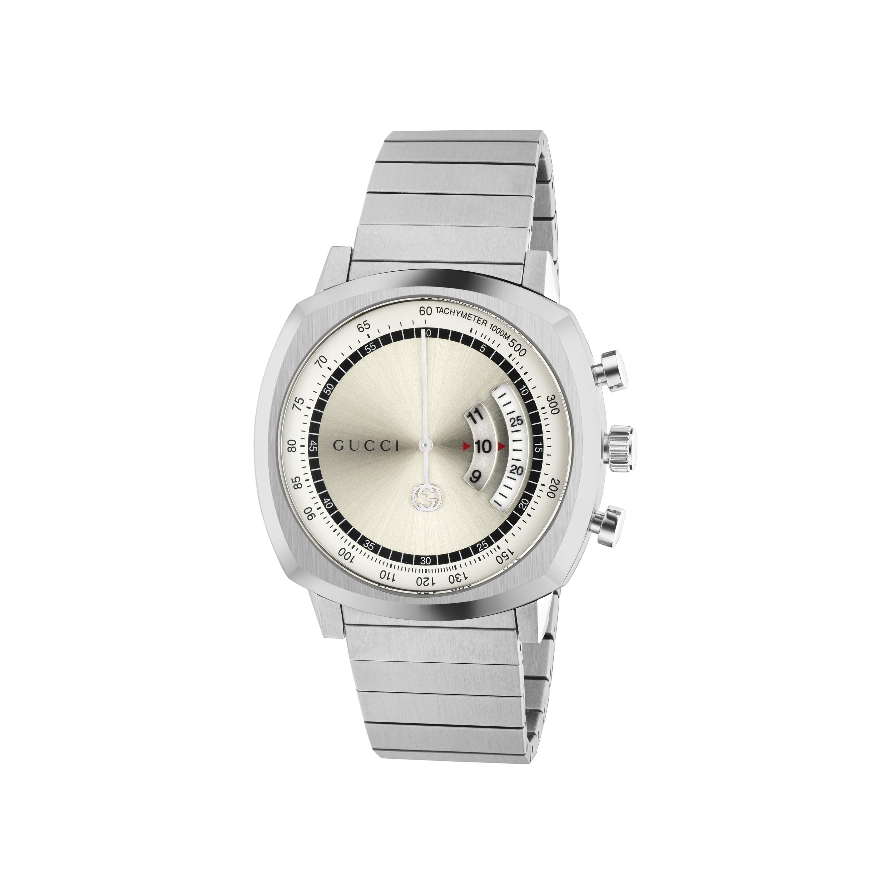 Grip Series Silver Dial Stainless Steel Men's Watch