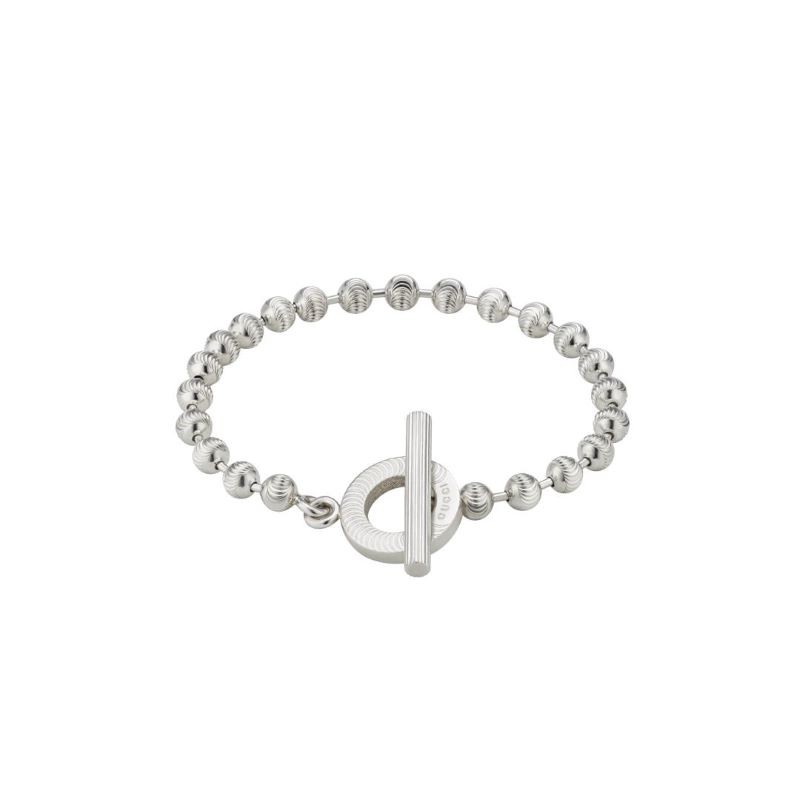 Sterling Silver Boule Ball Chain Bracelet