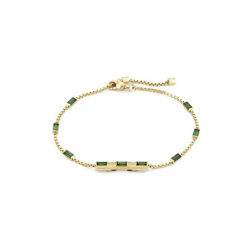 Gucci Link to Love Baguette Tourmaline Bracelet