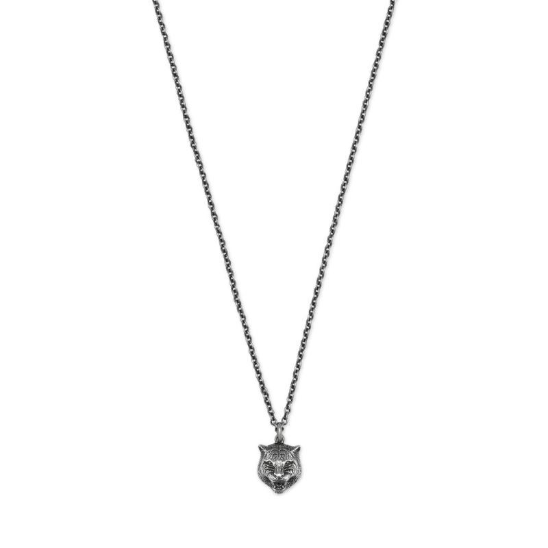 Sterling Silver Gatto Feline Necklace