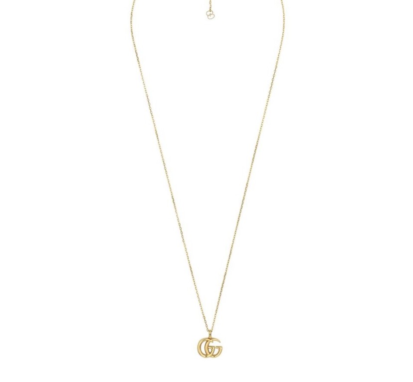 18k Yellow Gold Running G Necklace