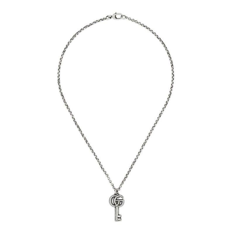 Sterling Silver Marmont GG Key Necklace