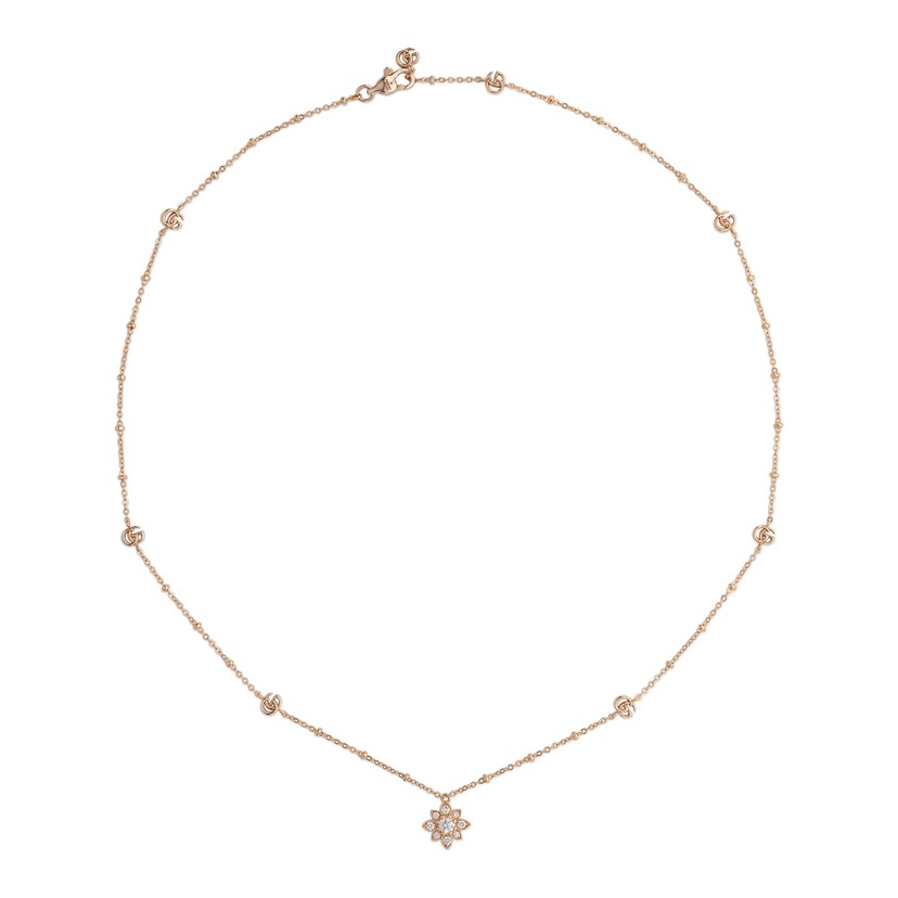 Gucci Flora 18k Diamond Necklace