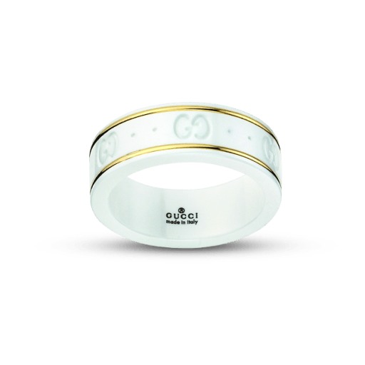 18k Yellow Gold Zirconia Icon Ring