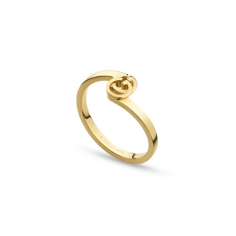 18k Yellow Gold Running GG Ring
