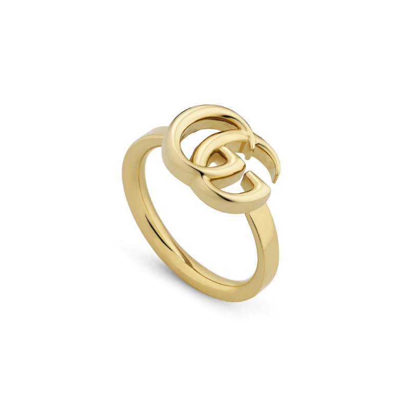 18k Yellow Gold Running G Ring