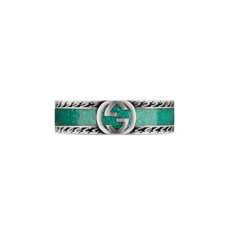 Turquoise Interlocking GG Ring