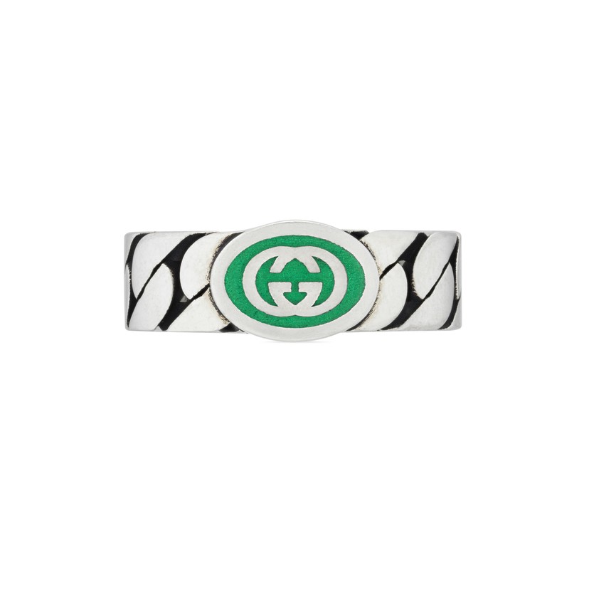 Gucci Silver Interlocking G Ring