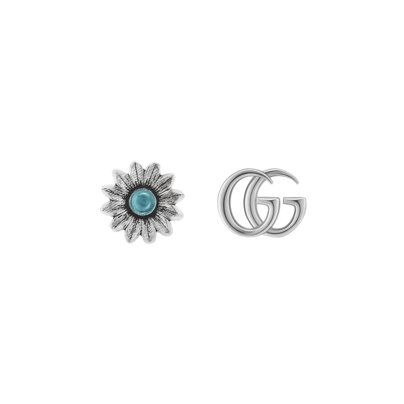 Double G Flower Stud Earrings