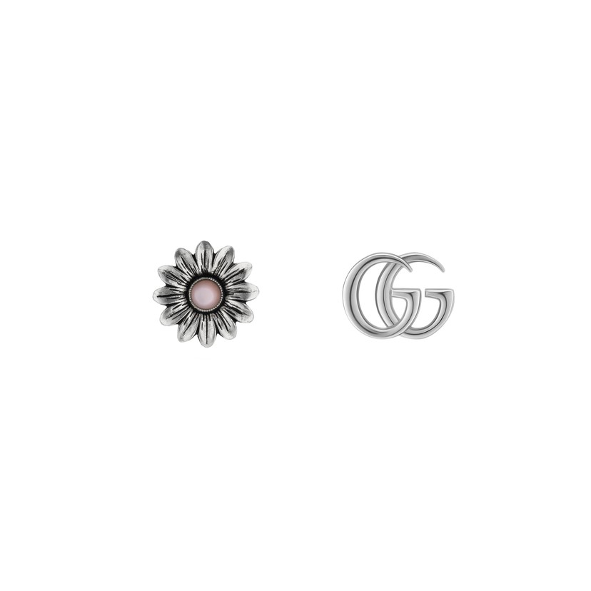Gucci Double G Flower Stud Earrings