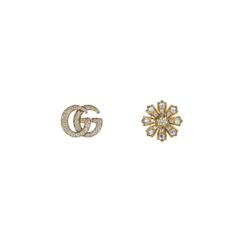 Gucci Flora 18k Yellow Gold Earrings