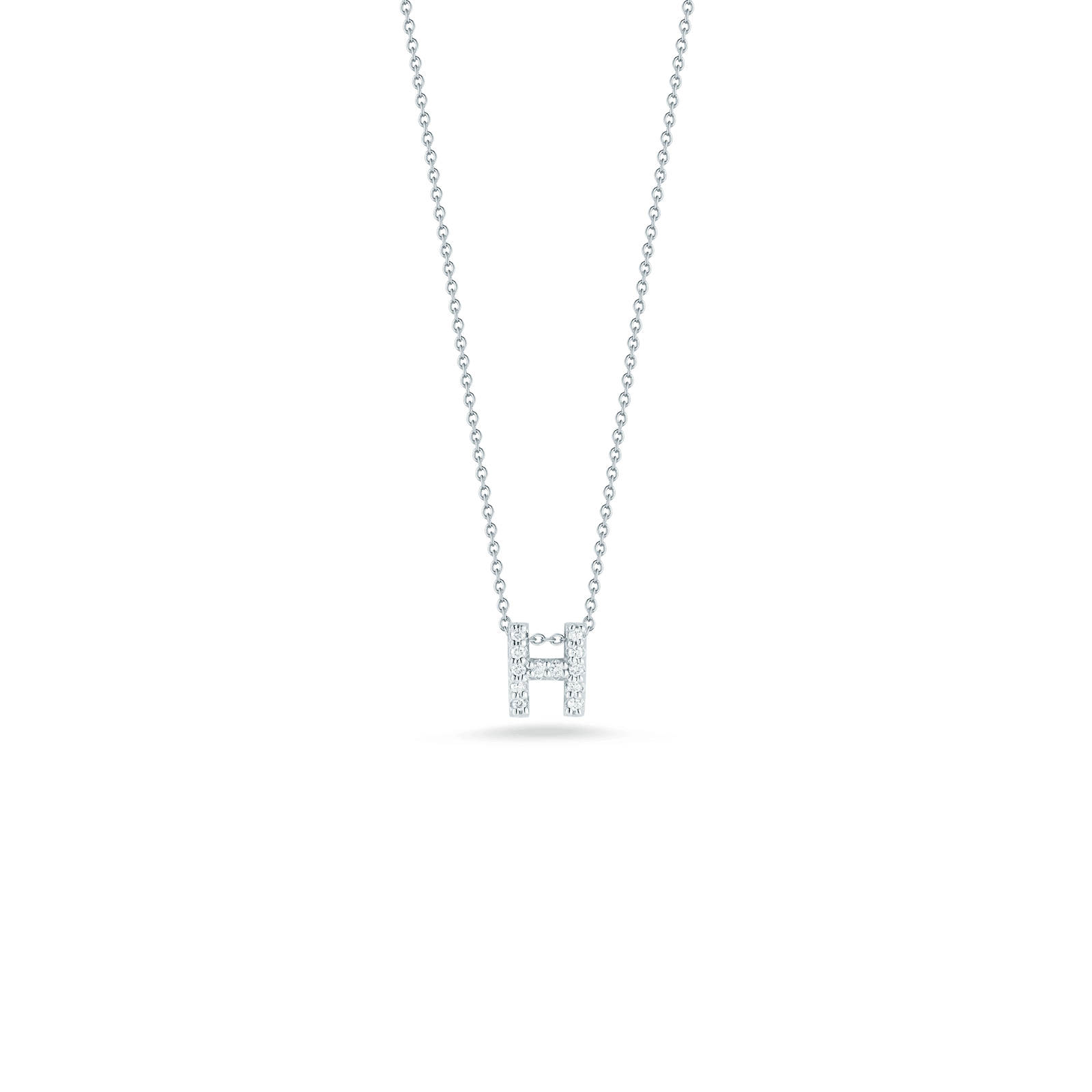 Love Letter 'H' Pendant with Diamonds