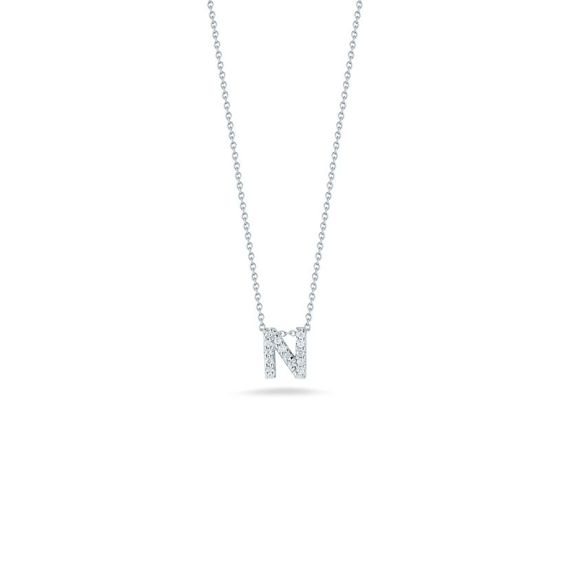 Love Letter 'N' Pendant with Diamonds