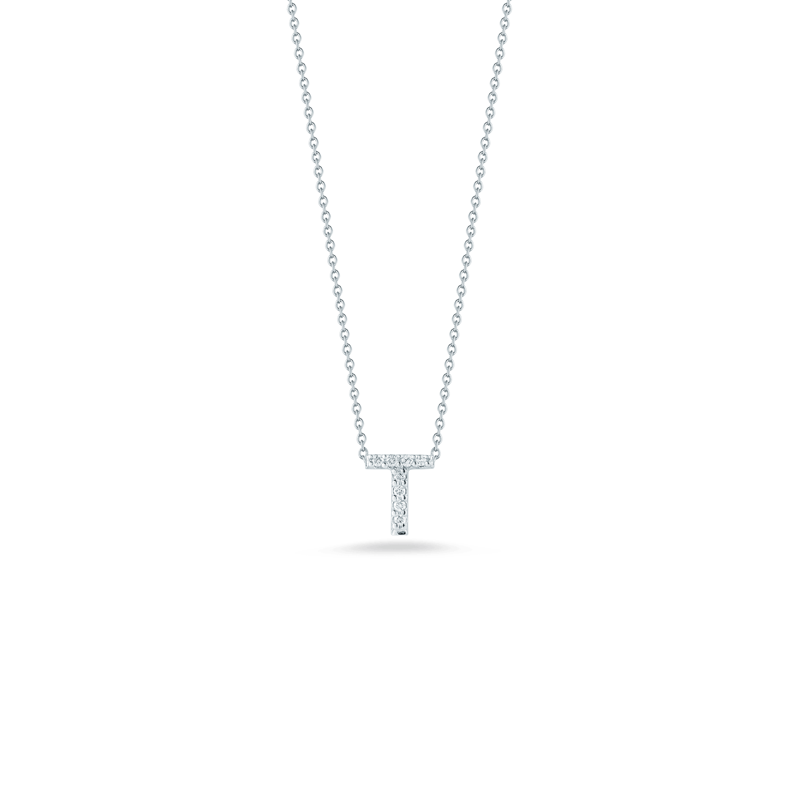 Love Letter 'T' Pendant with Diamonds