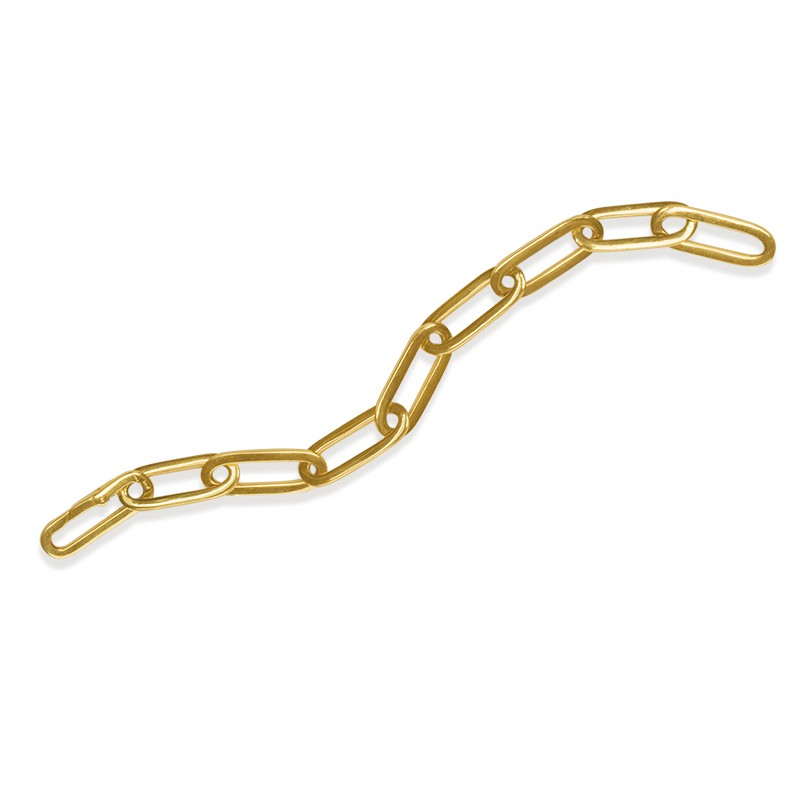 18k Yellow Gold Oval Link Bracelet