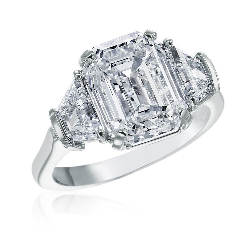 4.99 ct. Emerald Cut Diamond Ring