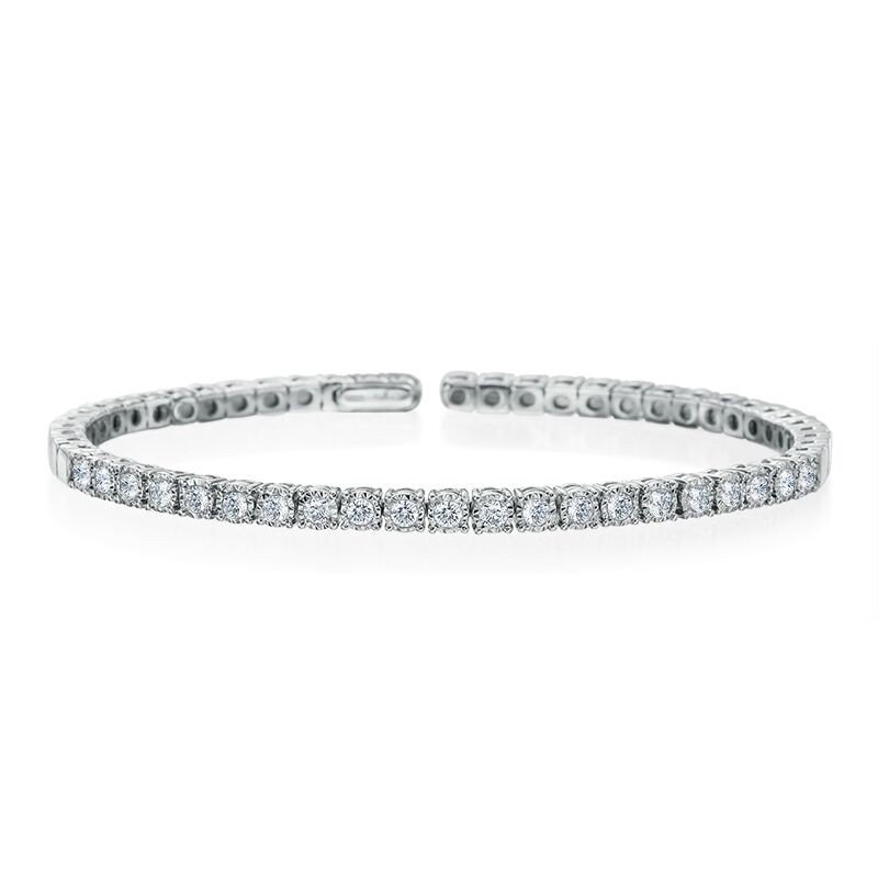 18k White Gold Diamond Flexible Bracelet
