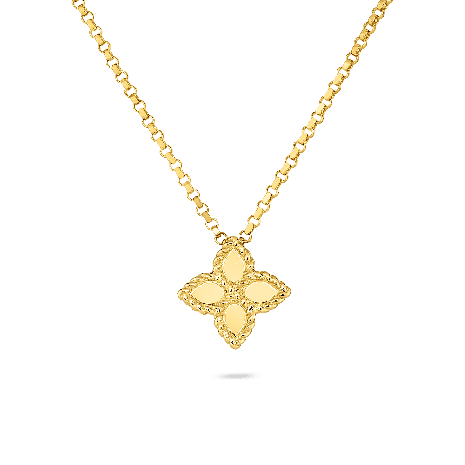 Yellow Gold Prince Flower Small Pendant