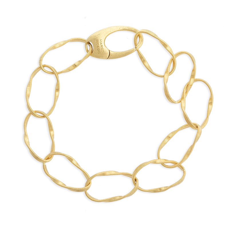 18k Yellow Gold Marrakech Onde Chain Link Bracelet