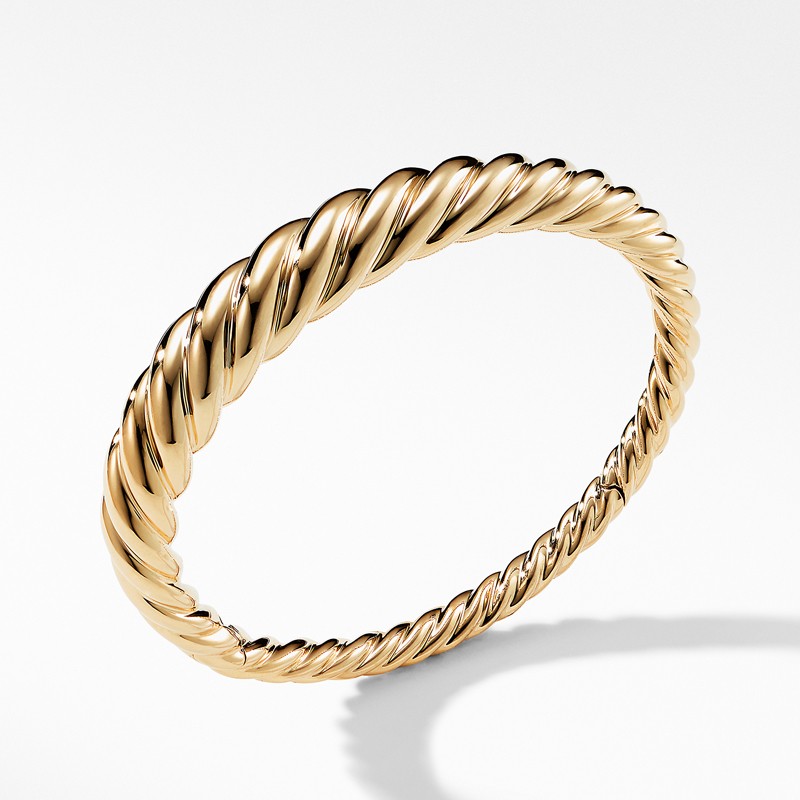 Pure Form Cable Bracelet in 18K Gold