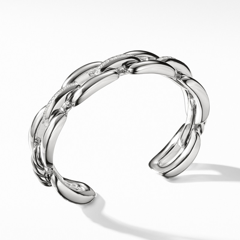 Wellesley Cuff with Diamonds, 14mm